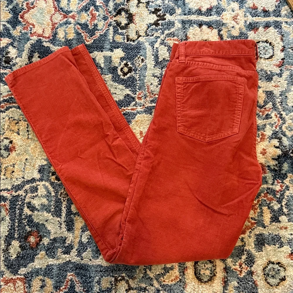J. Crew City Fit Muted Rust Corduroys Pants